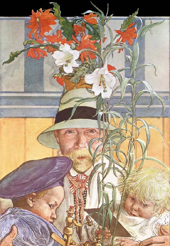 Carl Larsson Frontispiece for Andras Barn oil painting picture